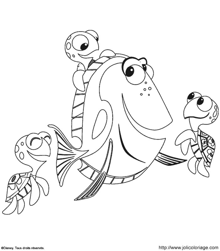 coloriage nemo et son maitre d ecole